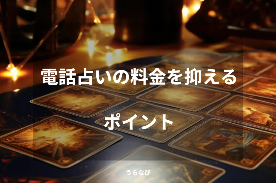 電話占いの料金を抑えるポイント