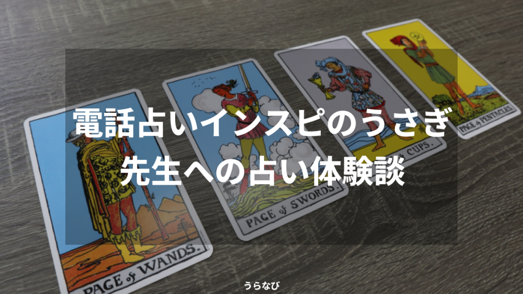 電話占いインスピのうさぎ先生への占い体験談