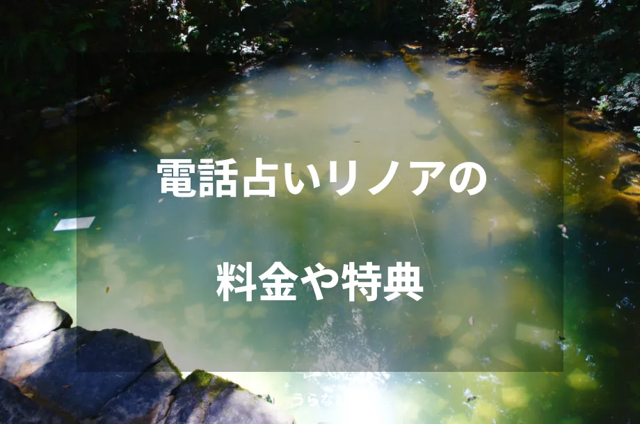 電話占いリノアの料金や特典