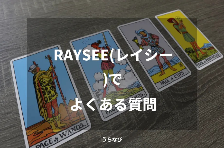 RAYSEE(レイシー)でよくある質問